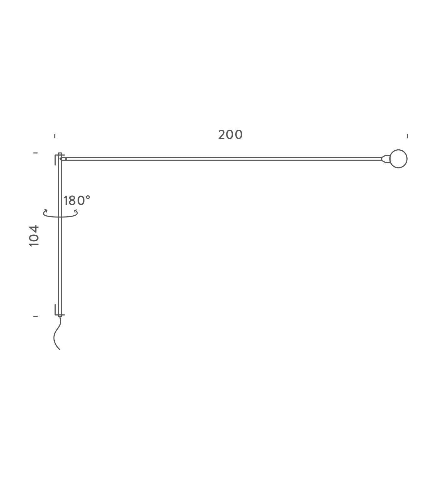 Potence Pivotante Wall Light