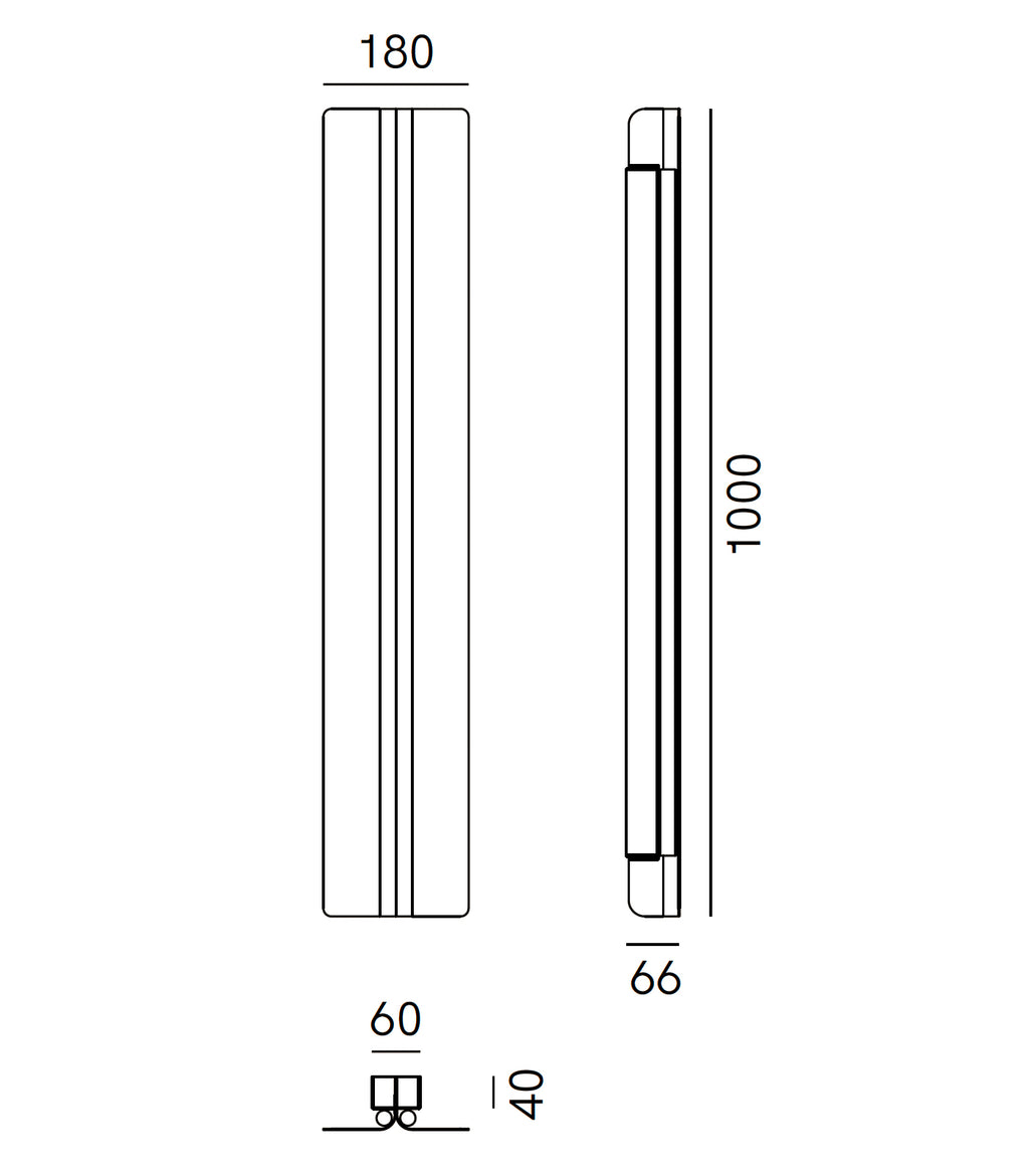 Split Long Wall Light
