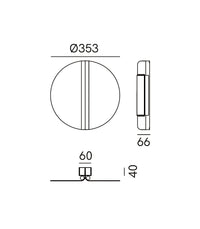 Split Round Wall Light