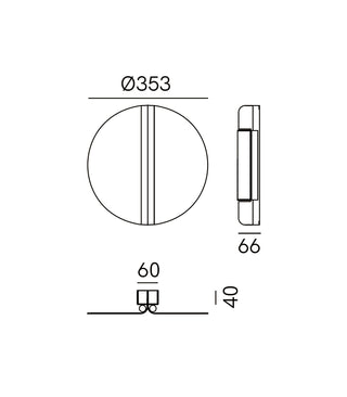 Split Round Wall Light