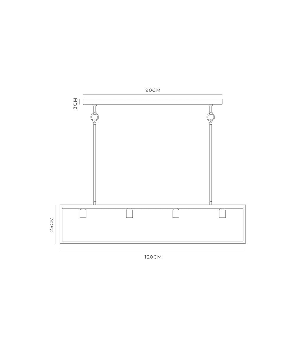 Frosted / 4 Light - Additional Image