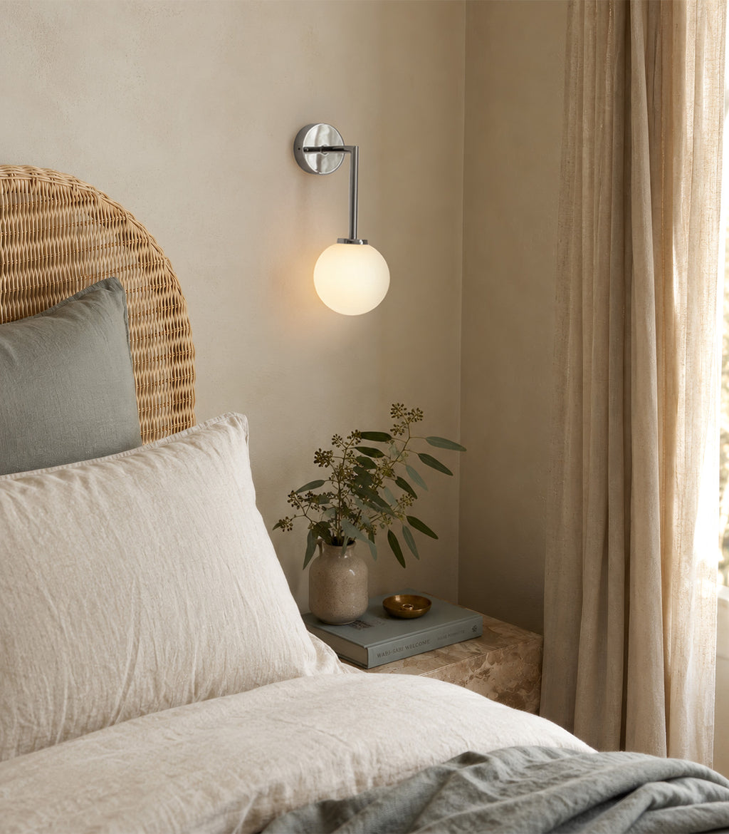 Orb Long Arm Wall Light