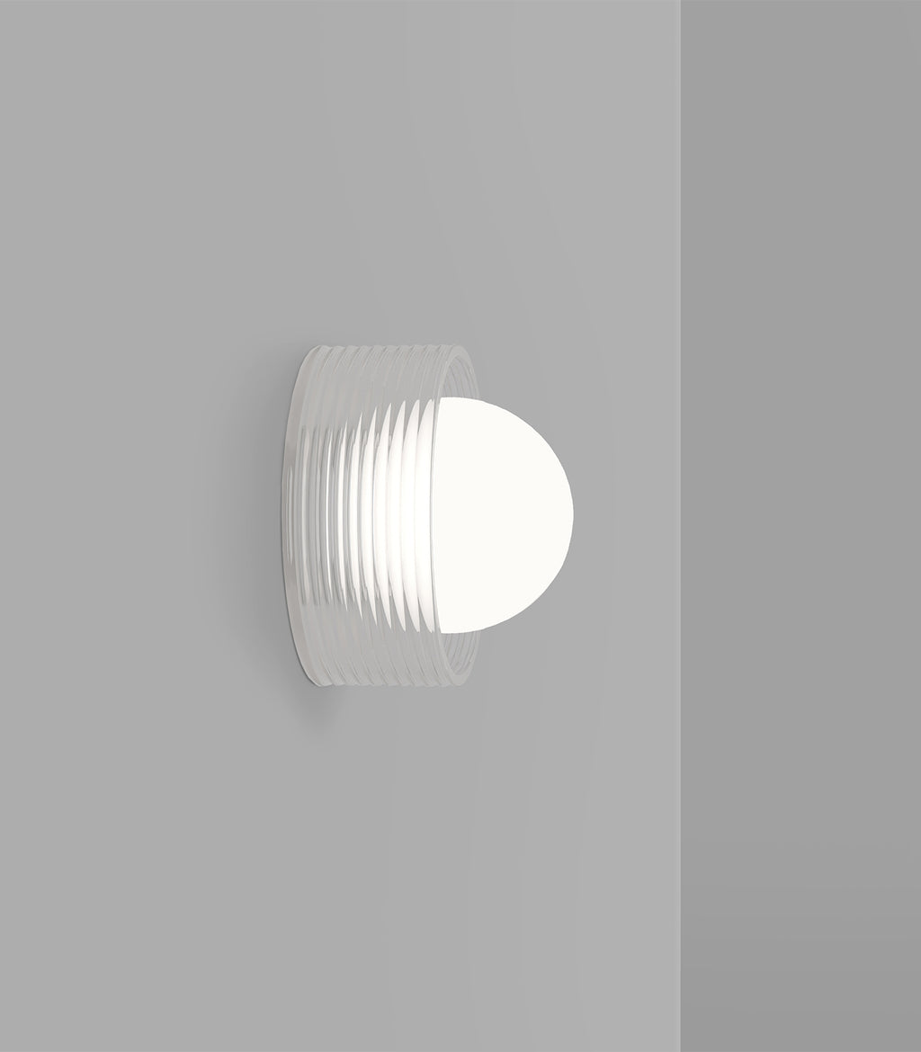 Orb Sur Ribbed Wall Light
