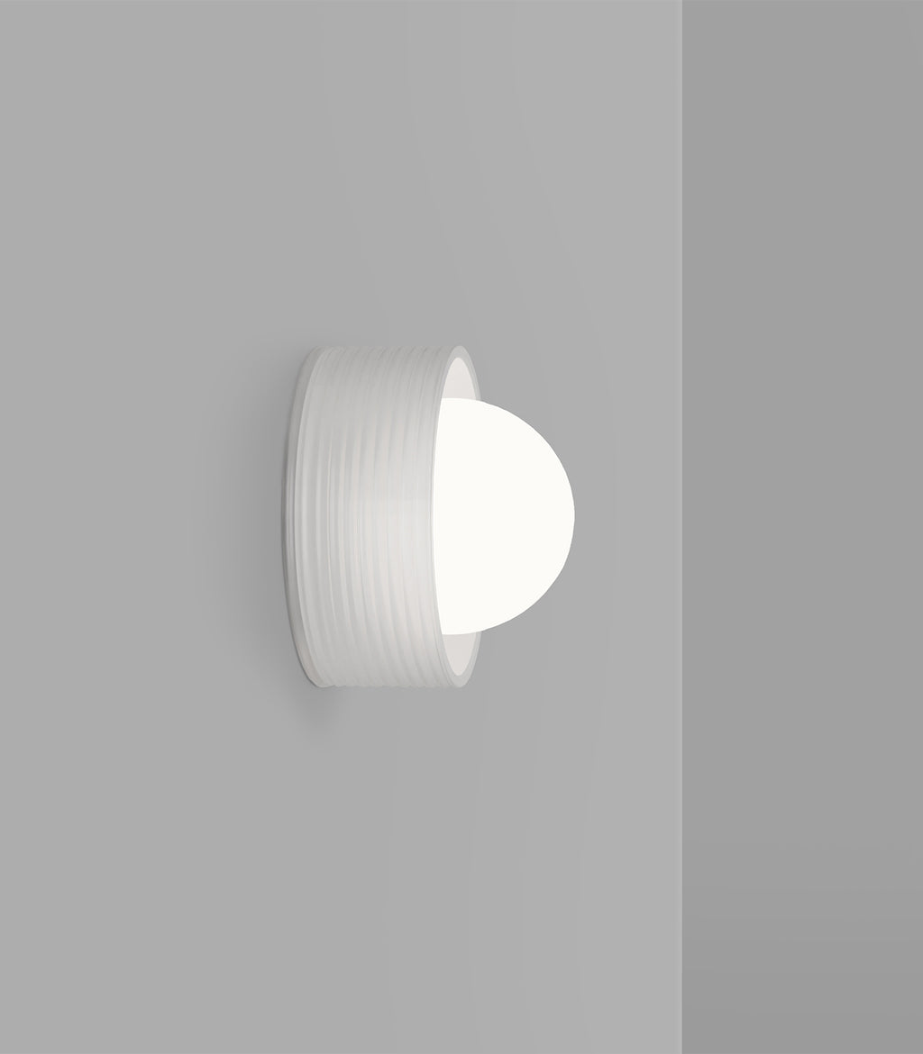 Orb Sur Ribbed Wall Light
