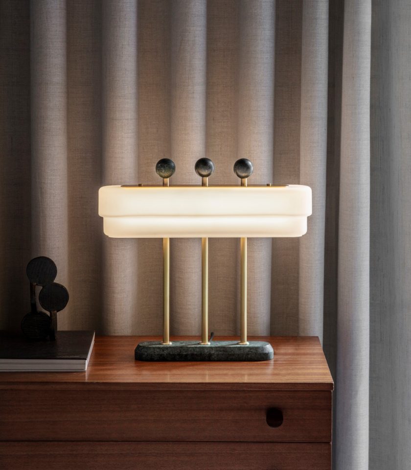 Spate Table Lamp by Bert Frank