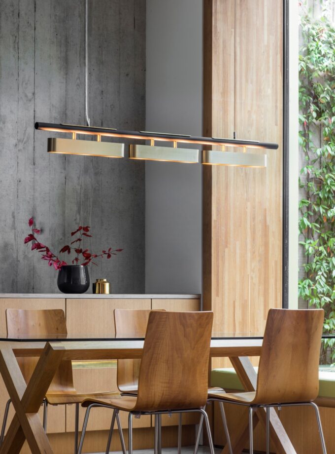 Colt Triple Pendant Light by Bert Frank