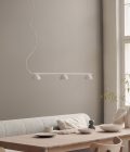 Blush Rail 3lt Pendant Light by Northern