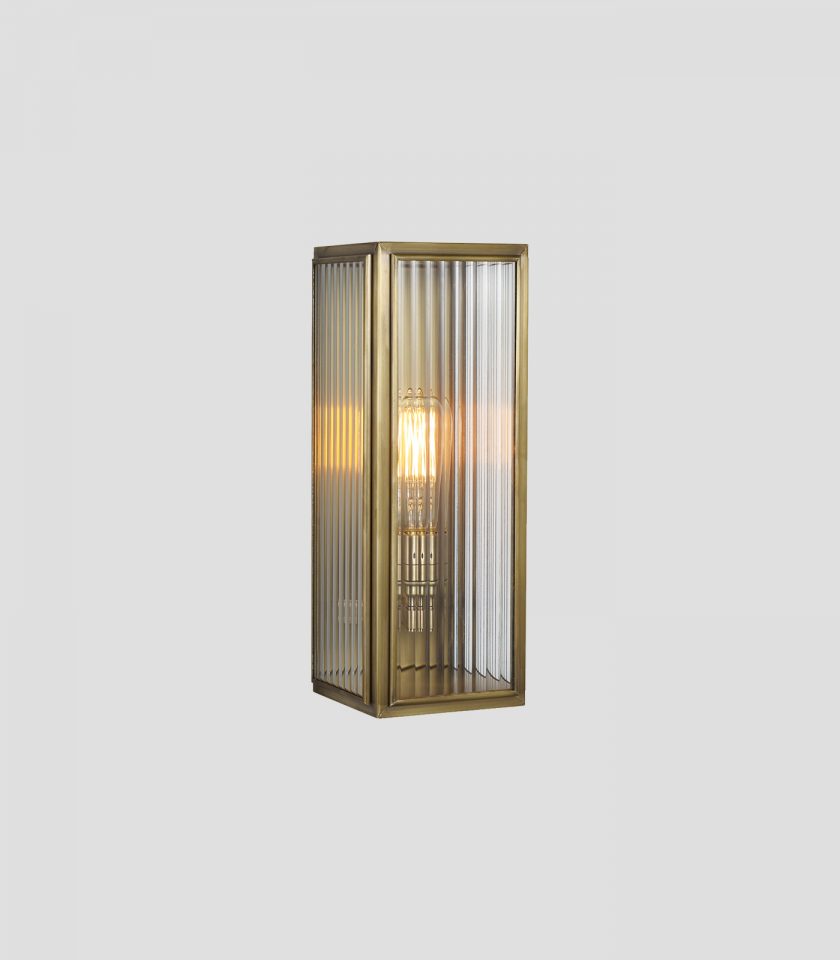 Ash Reeded Wall Light by J.Adams & Co.