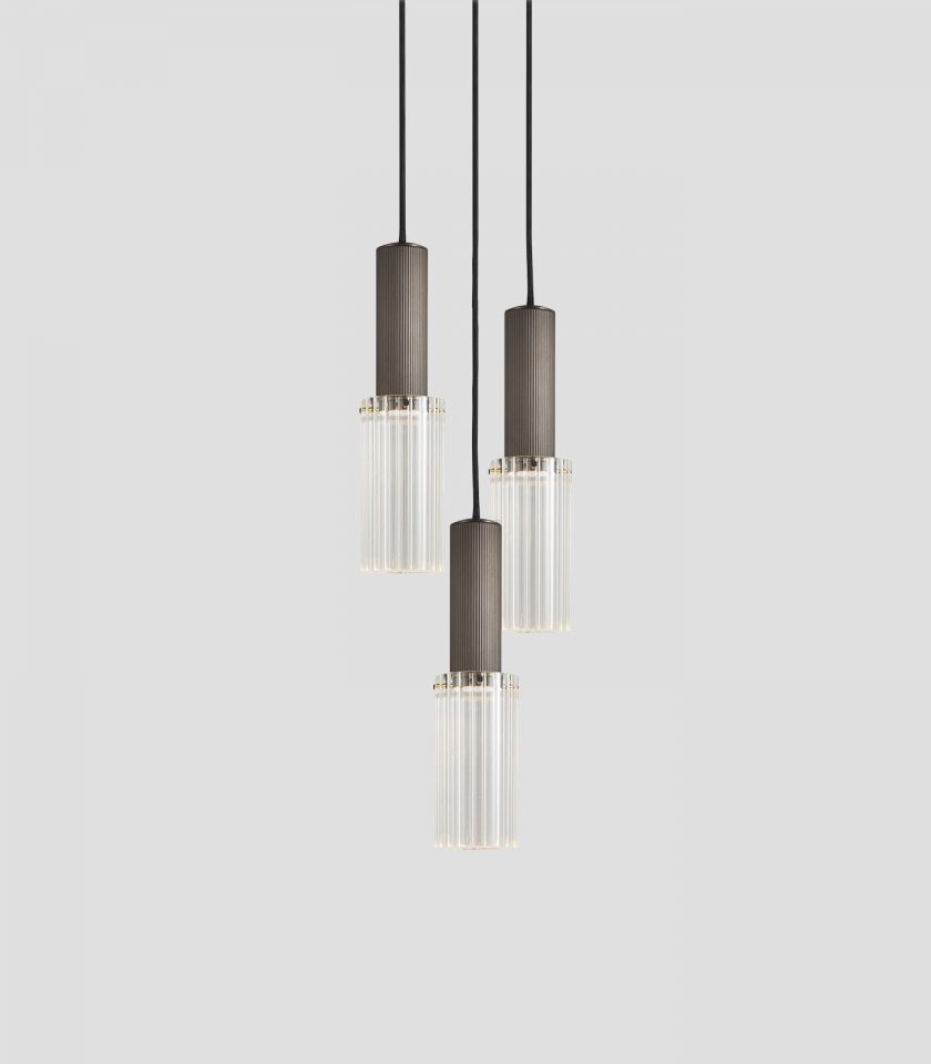 Flume Large 3lt Pendant Light by J.Adams & Co.