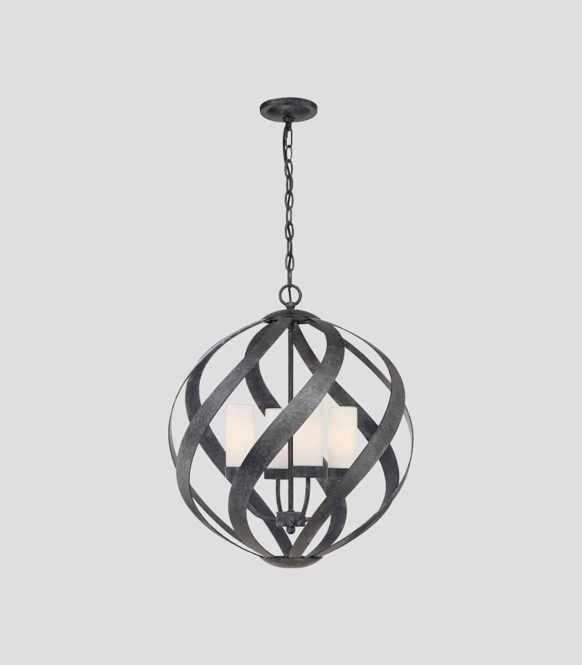 Blacksmith 4lt Pendant Light by Quintiesse