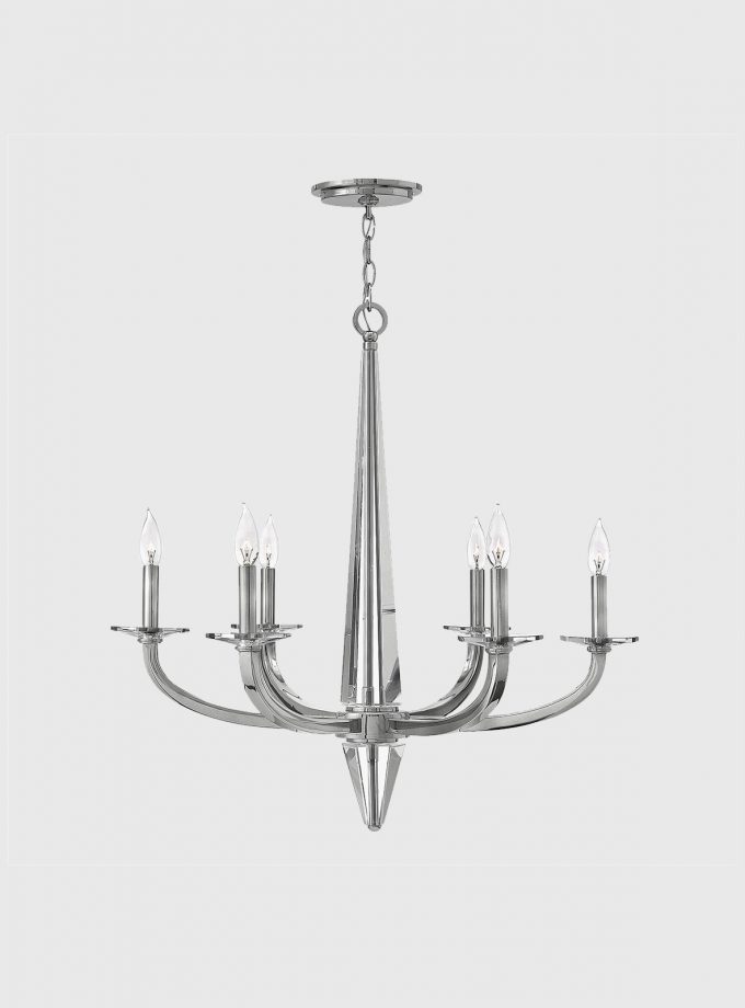 Ascher 6lt Chandelier by Quintiesse