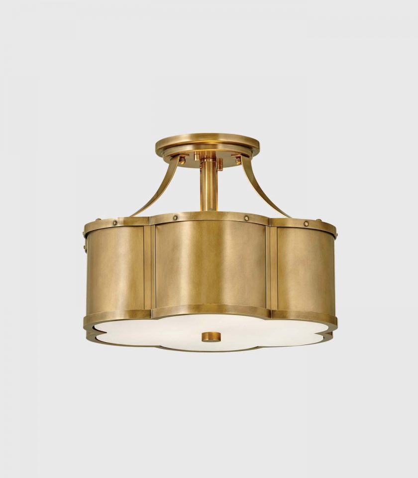 Chance 2lt Semi-Flush Ceiling Light by Quintiesse