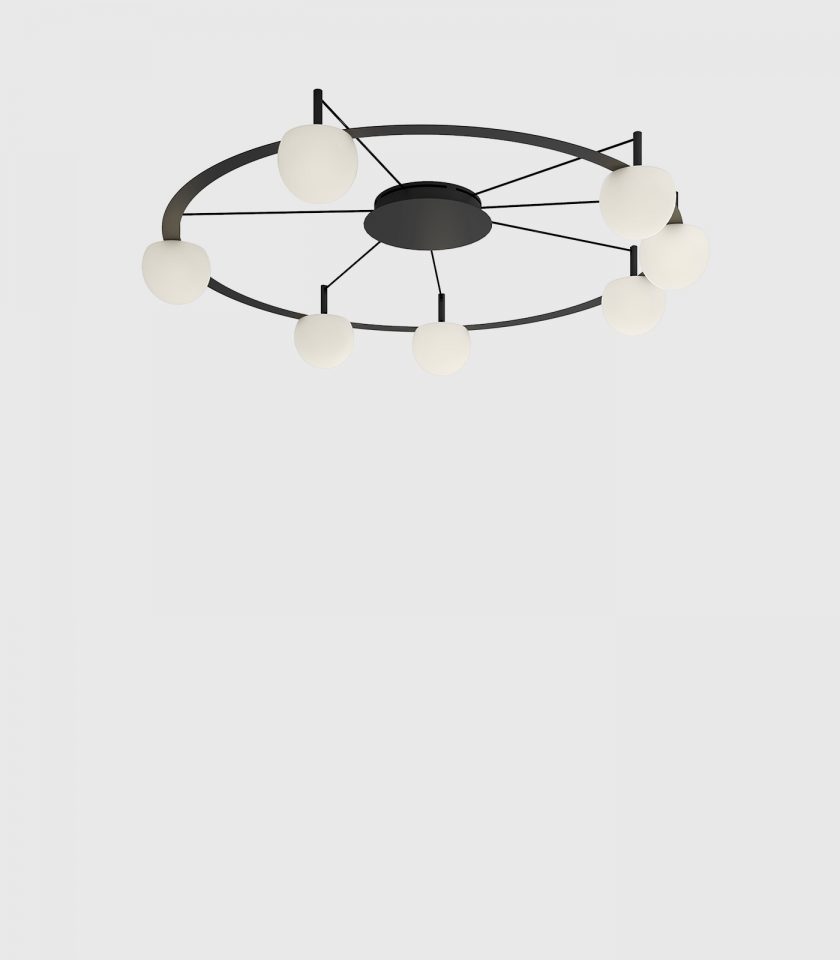 Circ Semi-Flush 7lt Ceiling Light by Estiluz