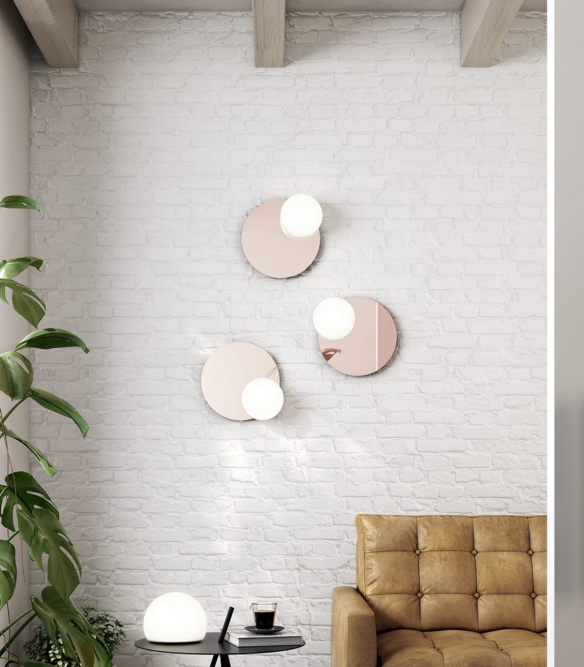 Circ Mirror Wall Light by Estiluz