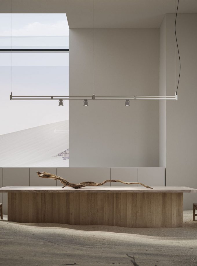 Airtek One Linear Pendant Light by Karman