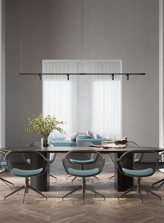 Turn It Linear Pendant Light by Karman