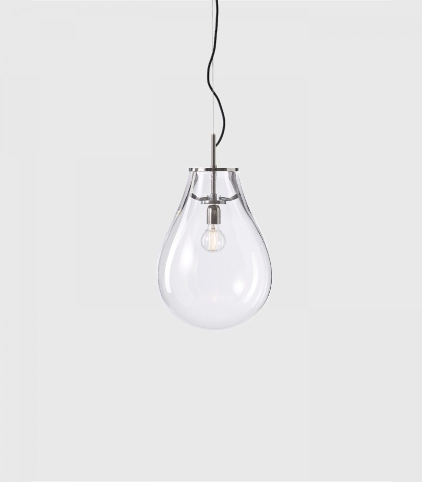 Tim Silver Pendant Light by Bomma