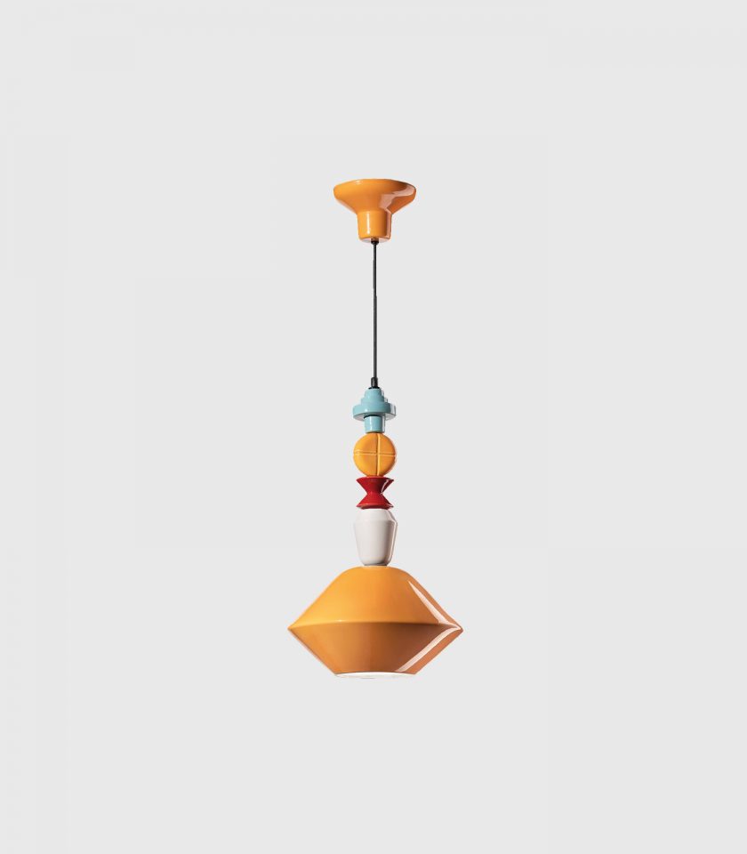 Lariat Diamond Pendant Light by Ferroluce